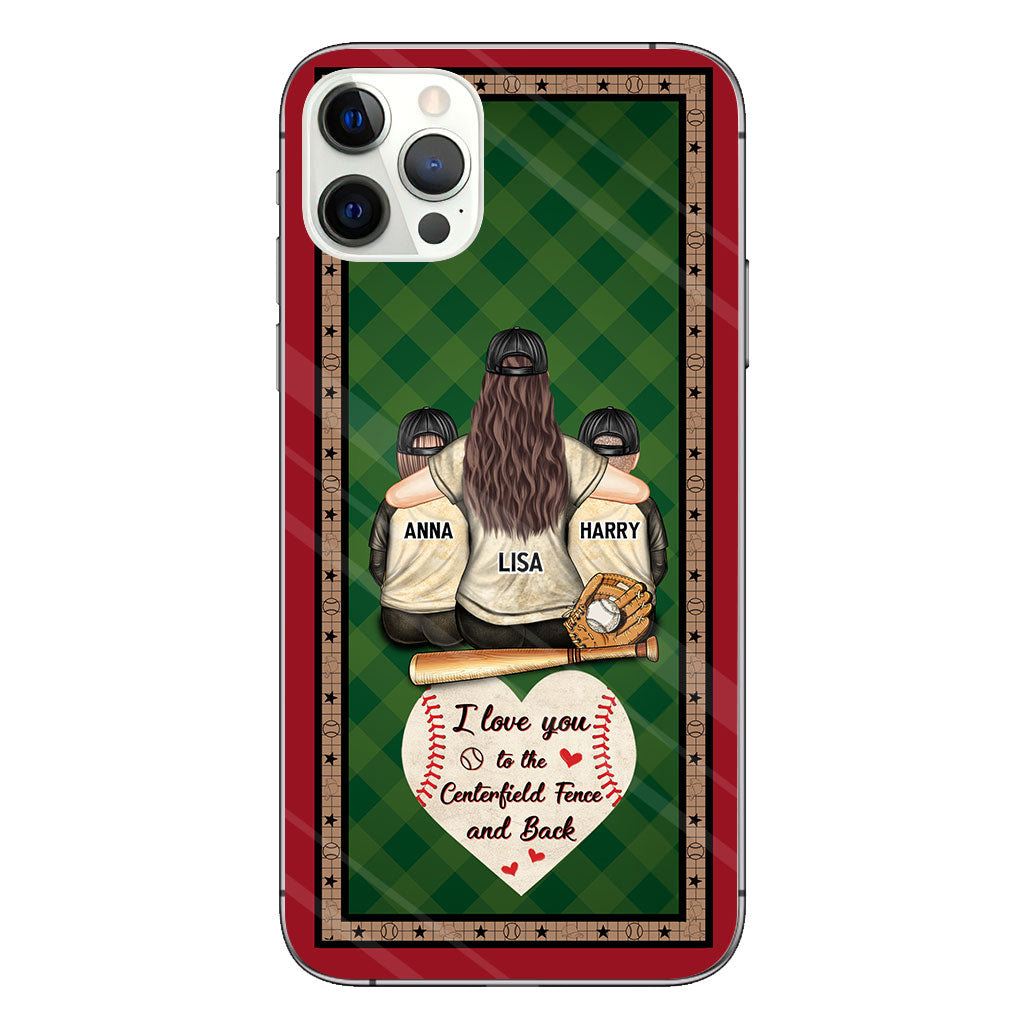 My Heart Is On That Field - Personalized Baseball Clear Phone Case