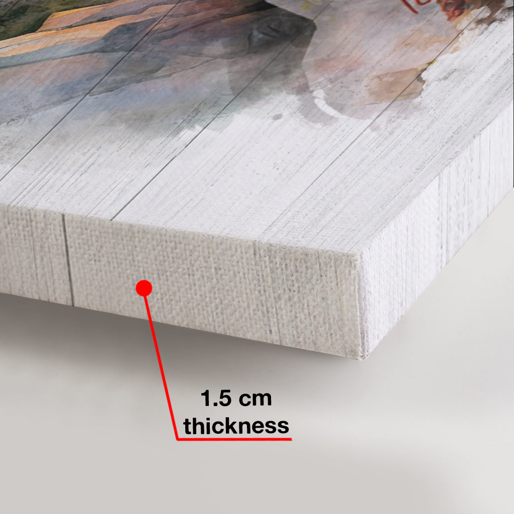 Der Berg ruft – Personalisierte Wanderleinwand und Poster