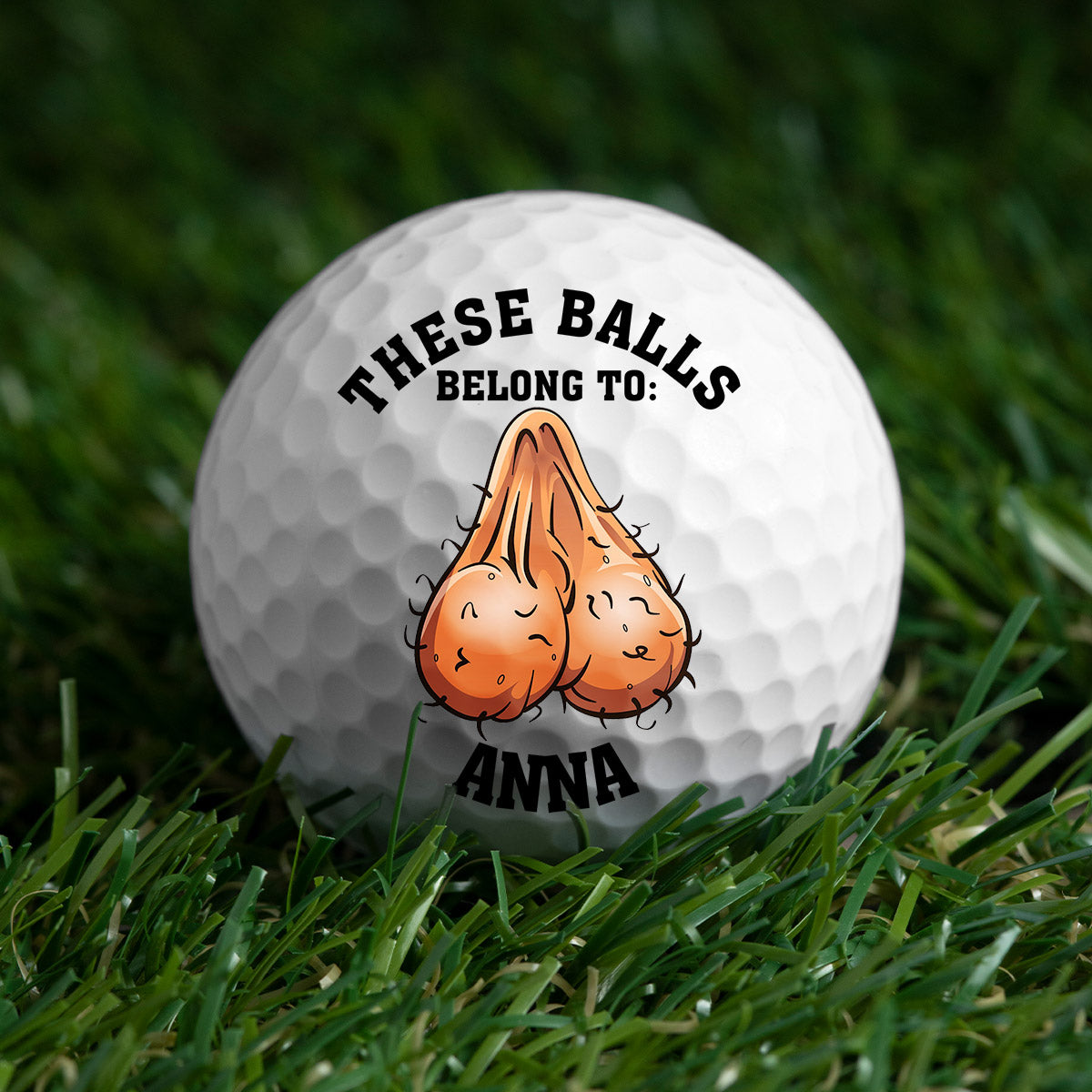 Diese Bälle gehören Ihm – Geschenk für ihn, Freund, Ehemann – Personalisierter Golfball