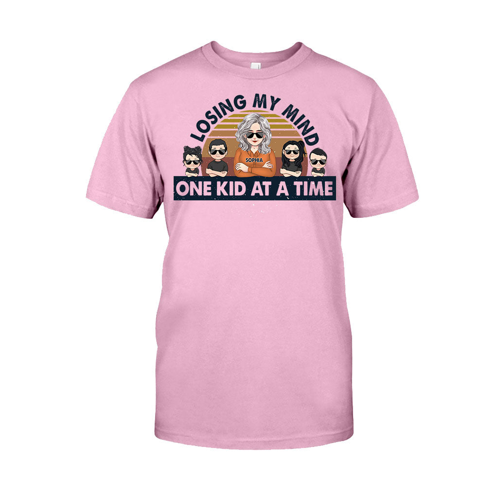 Losing My Mind One Kid At A Time - Gift for dad, dad - Personalized T-shirt And Hoodie