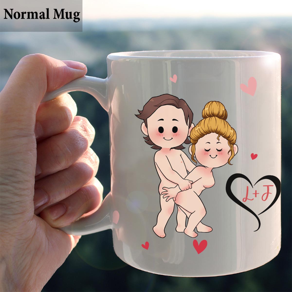 I Like His Beard I Like Her Butt - Personalized Couple Mug