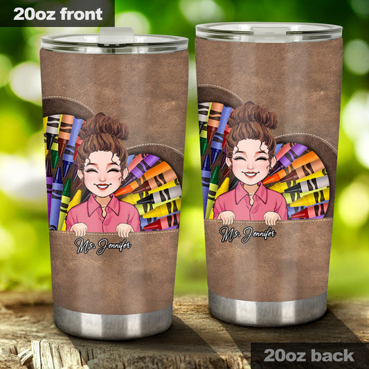 Lehren, Lieben, Inspirieren – Personalisierter Lehrer-Trinkbecher