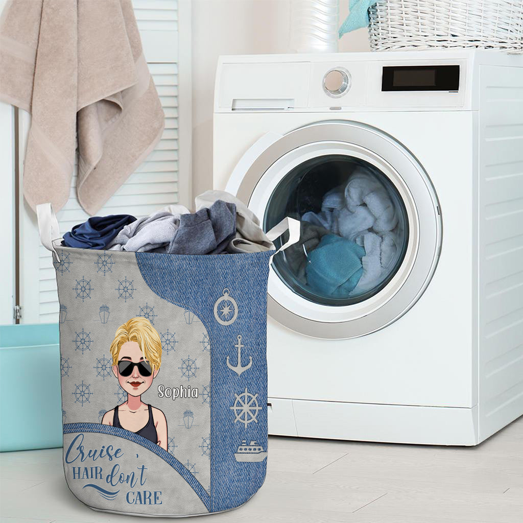 Cruise Hair Don't Care - Personalized Cruising Storage Basket