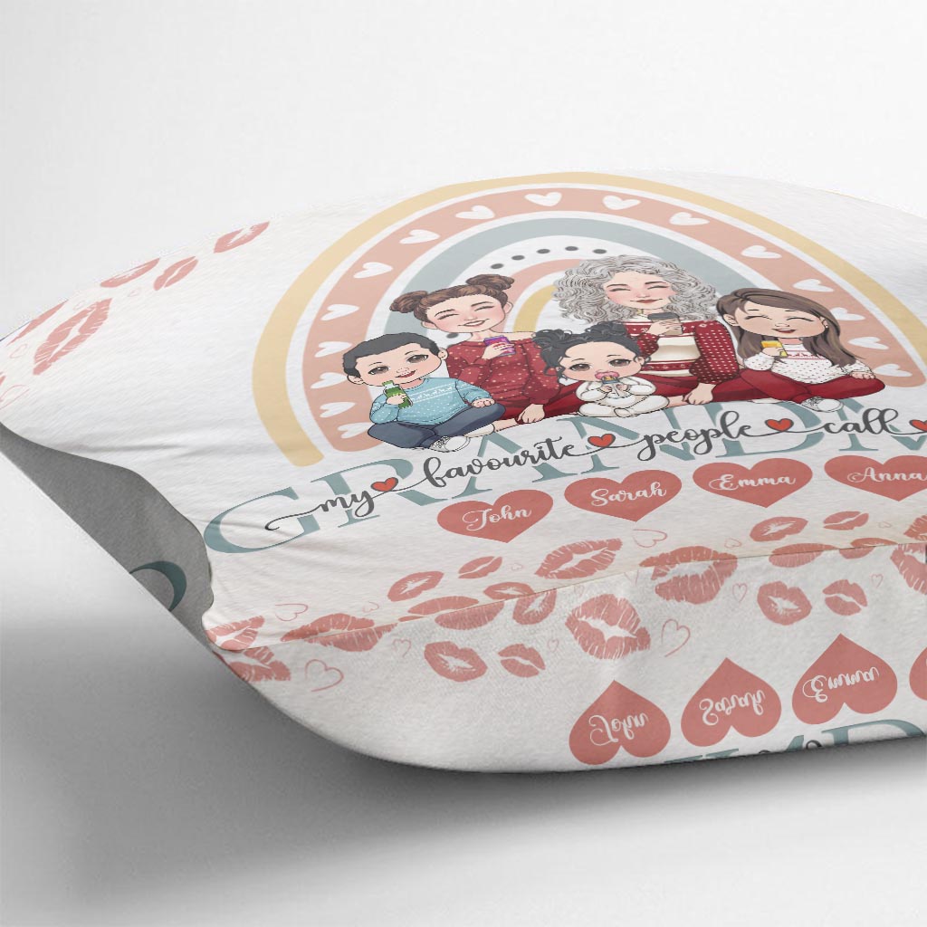 Meine Lieblingsmenschen nennen mich Oma – Personalisiertes Oma-Kissen