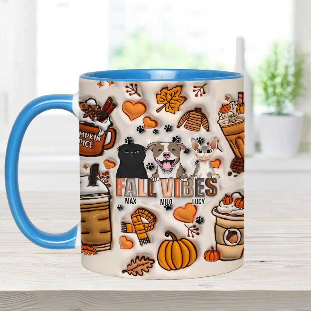 Herbststimmung – Geschenk für Hundeliebhaber – Personalisierte Tasse