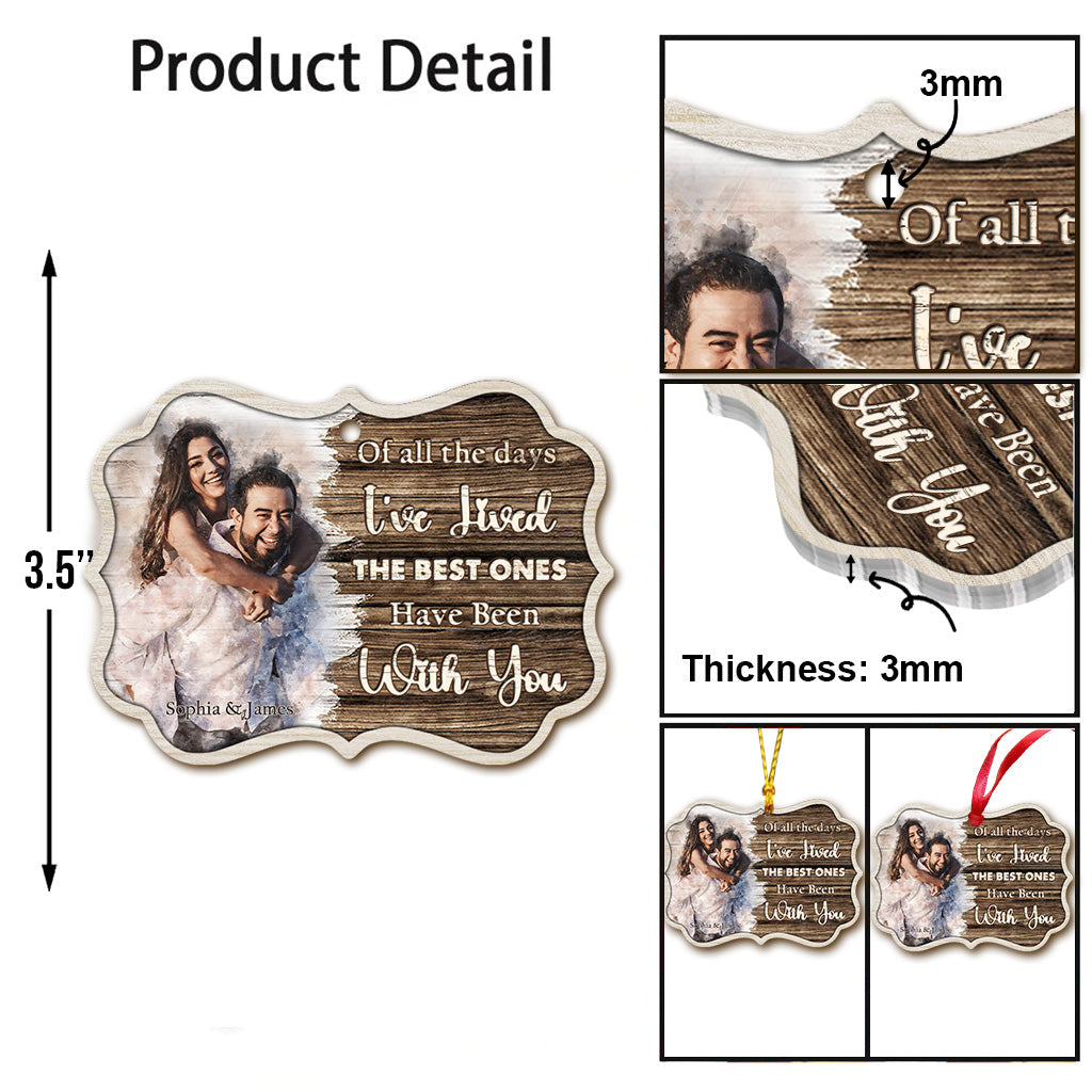 Die schönsten Tage waren mit dir – personalisierter Paarschmuck