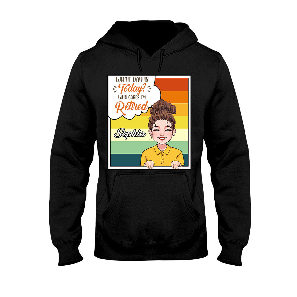 Welcher Tag ist heute? - Personalisiertes T-Shirt und Hoodie für Rentner