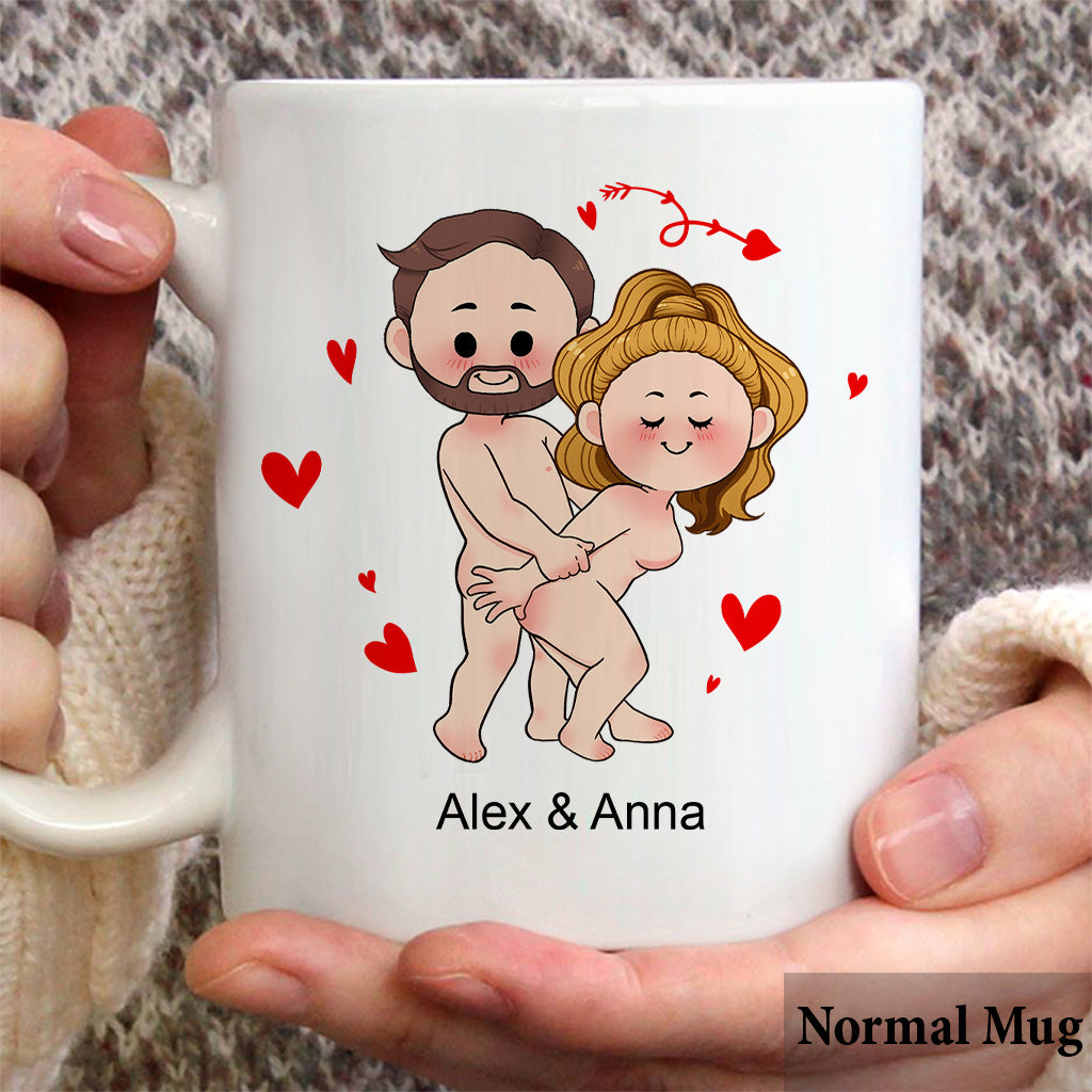 Ich will nur, dass du glücklich bist – Personalisierte Screenshot-Nachrichten – Geschenk für Freund, Ehefrau, Ehemann, Freundin – Personalisierte Tasse