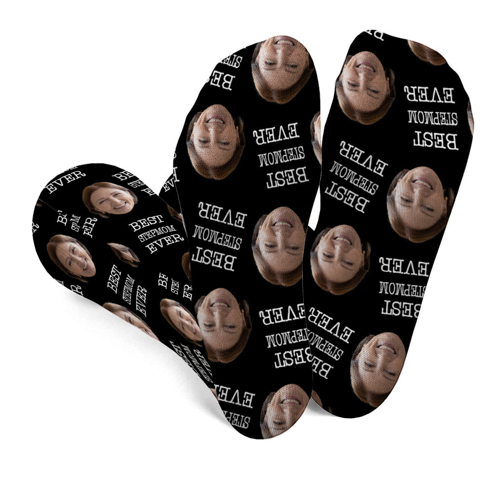 Custom Face - Personalized Step Mom Socks