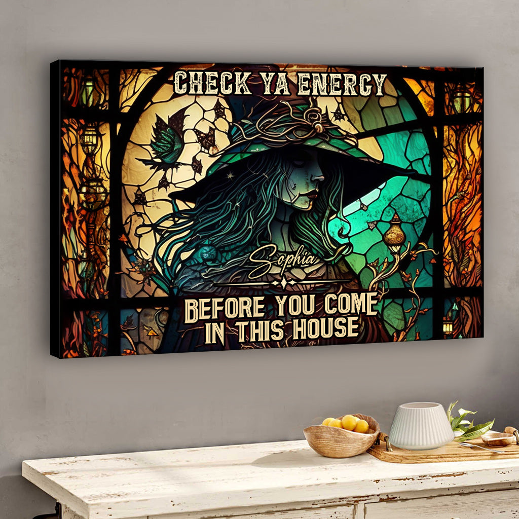 Check Ya Energy – Personalisierte Hexen-Leinwand und Poster