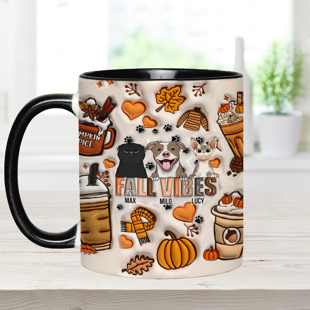 Herbststimmung – Geschenk für Hundeliebhaber – Personalisierte Tasse