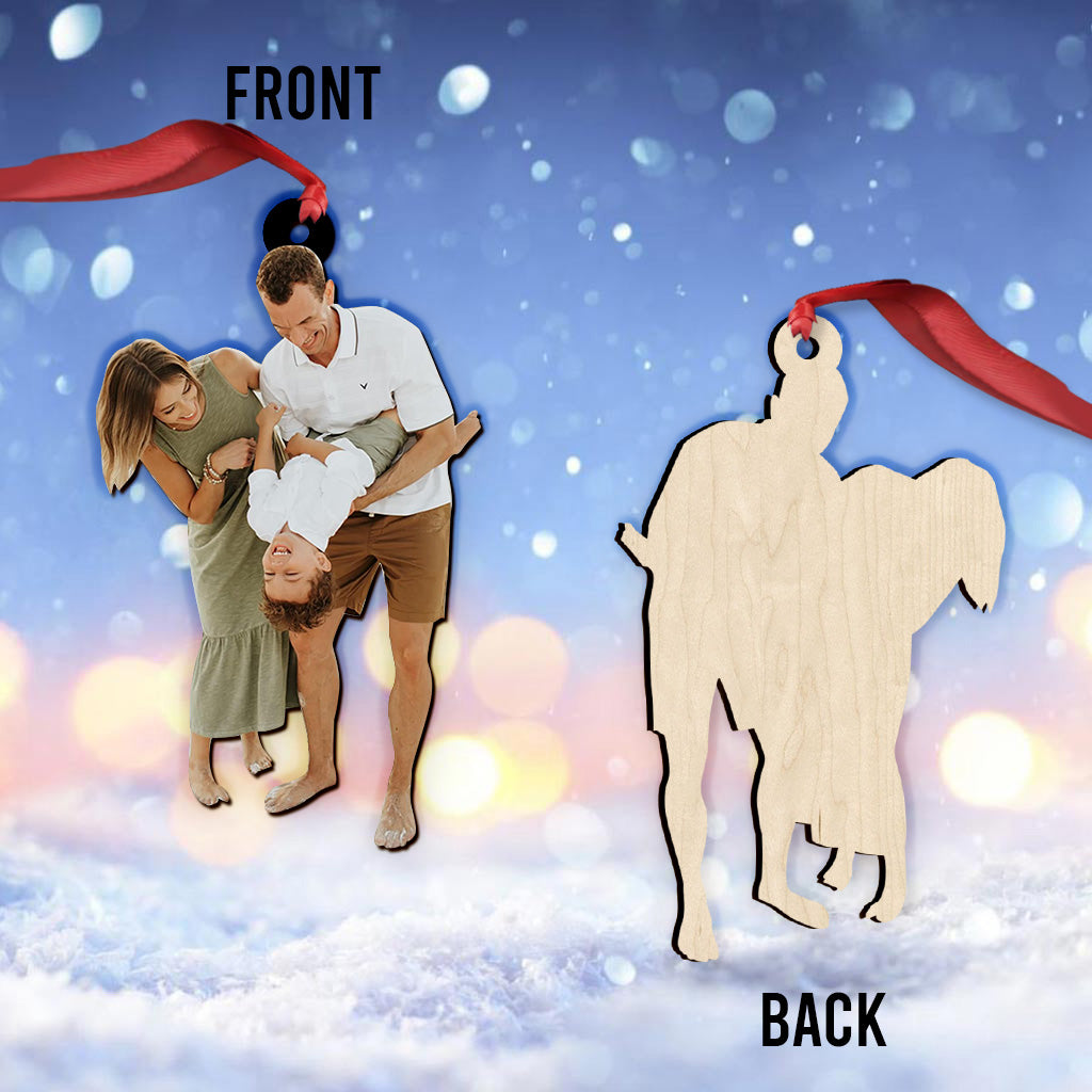 Individuelles Familienfoto von Mutter und Tochter – Personalisierter Mutterschmuck