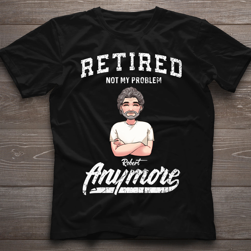 „Im Ruhestand – nicht mehr mein Problem“ – Personalisiertes Rentner-T-Shirt & Hoodie
