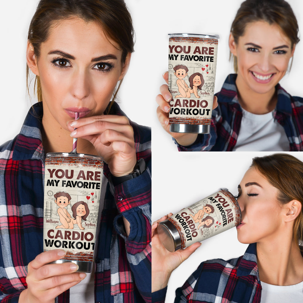 Cardio-Workout – Personalisierter Paar-Trinkbecher
