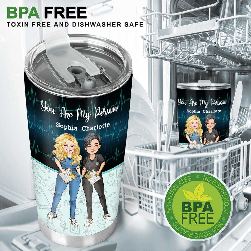 Die Arbeit hat uns zu Kollegen gemacht – personalisierter Krankenschwester-Trinkbecher