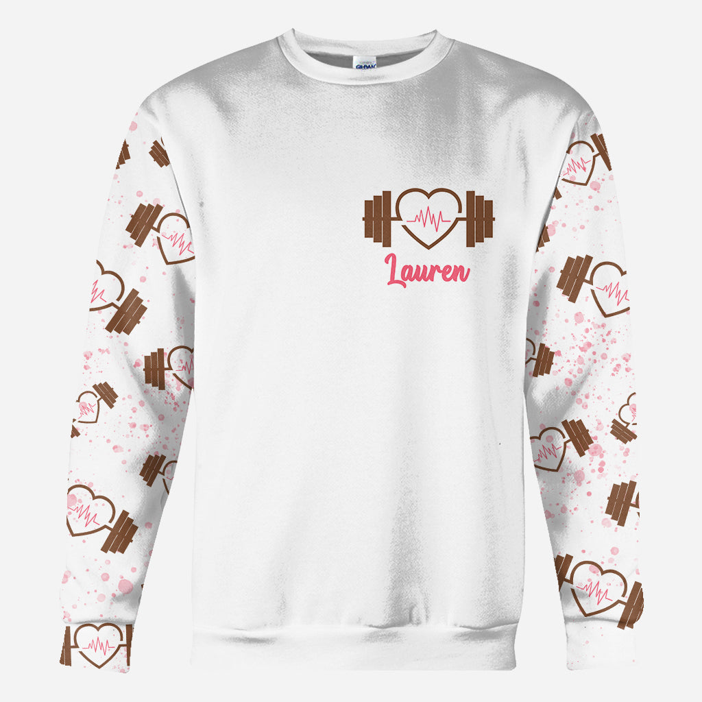 Wake Up Beauty – Personalisiertes Fitness-Shirt