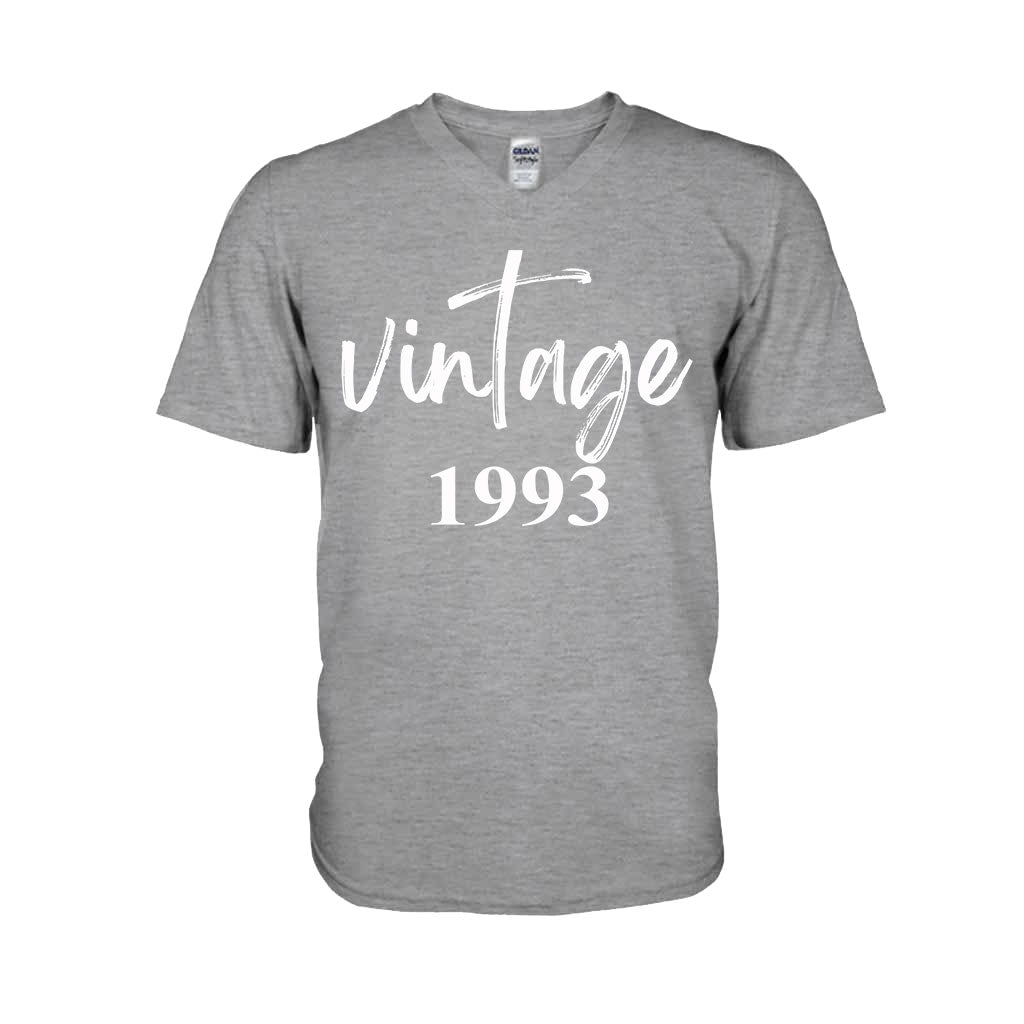 Vintage-Version – Personalisiertes Geburtstags-T-Shirt und Hoodie