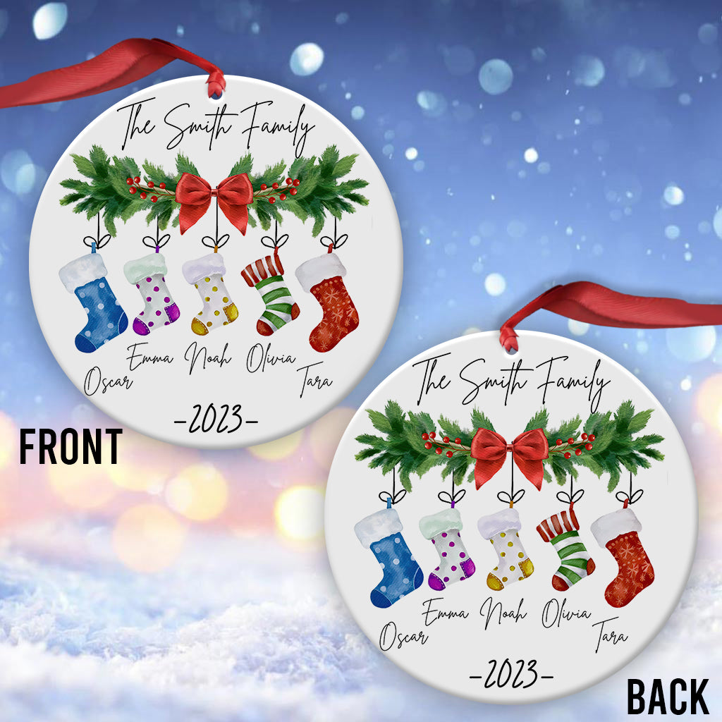Strumpf-Familie – Personalisierter Familienschmuck
