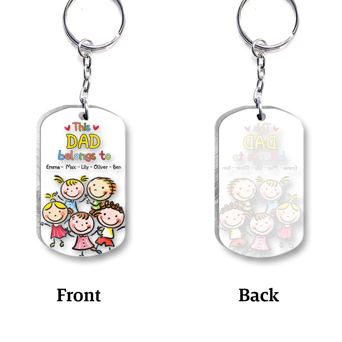 Dieser Schlüsselanhänger gehört Opa – Geschenk für Opa, Oma, Mama, Papa, Onkel, Tante, Bruder, Schwester