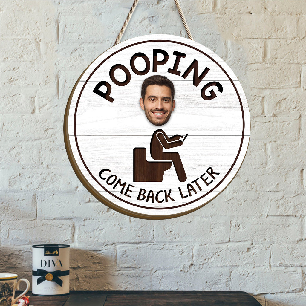 Lustiges Badezimmerschild – Personalisiertes, austauschbares Holzschild für Paare