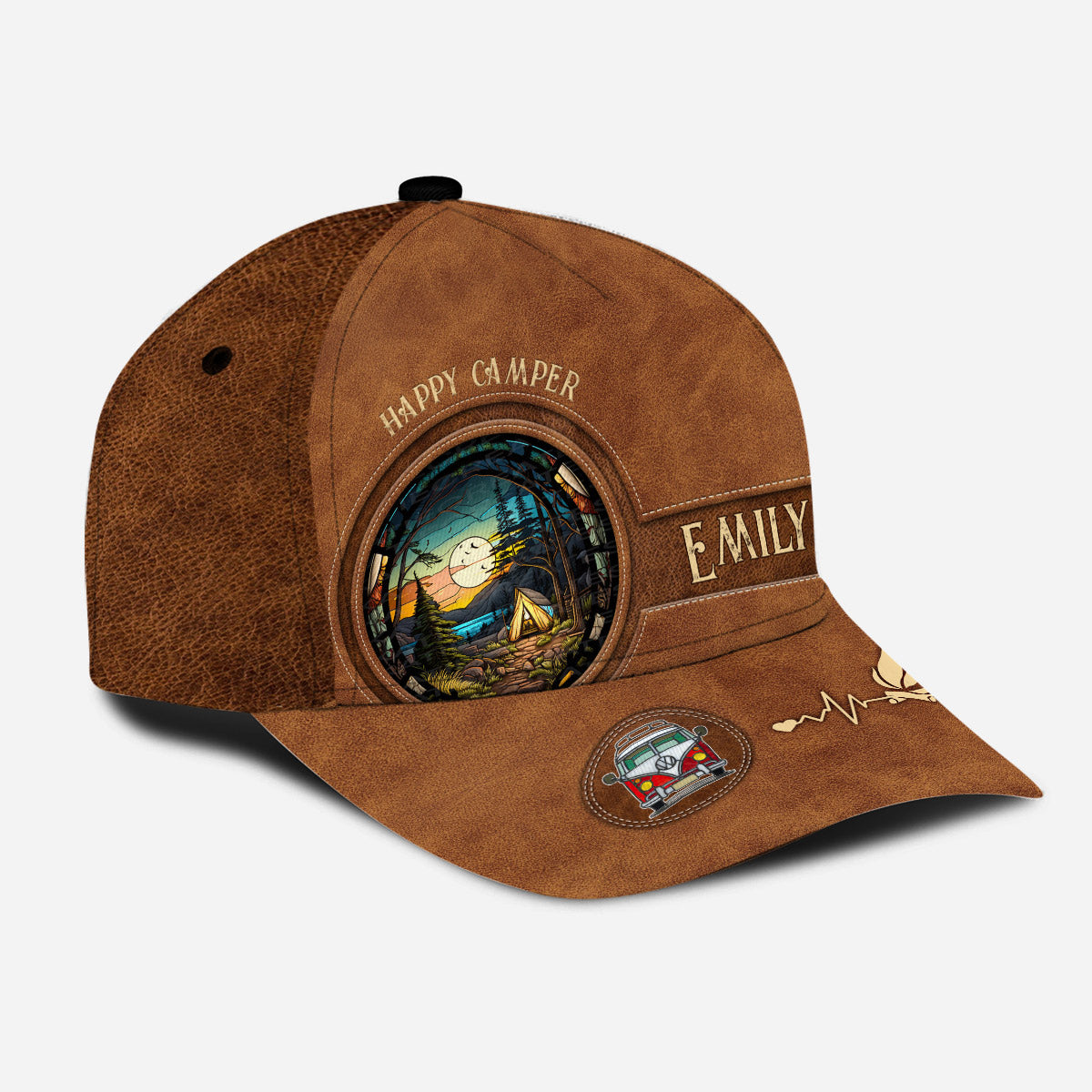 Happy Camper – Personalisierte Camping-Klassiker-Kappe