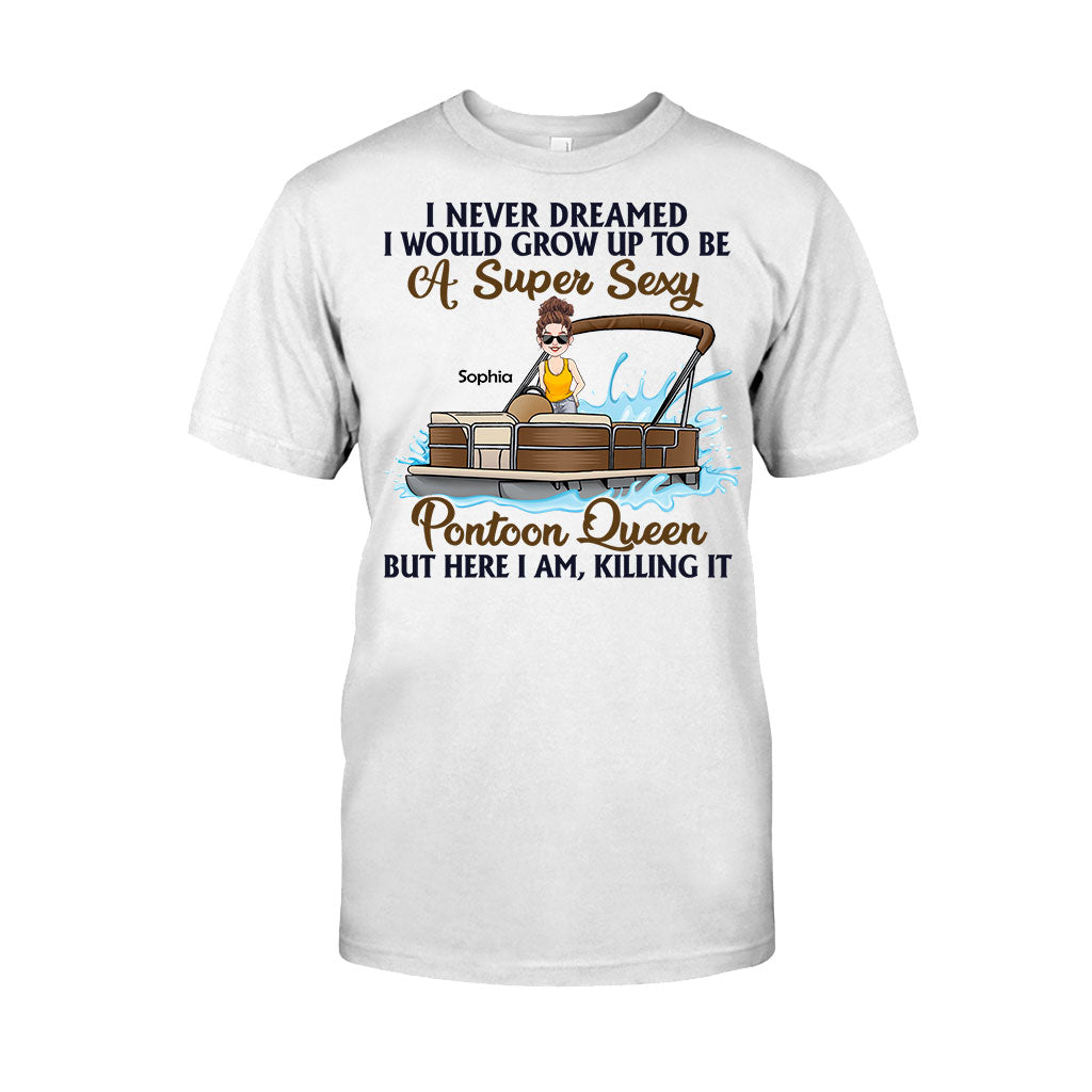 Pontoon Queen – Personalisiertes Pontoon-T-Shirt & Hoodie