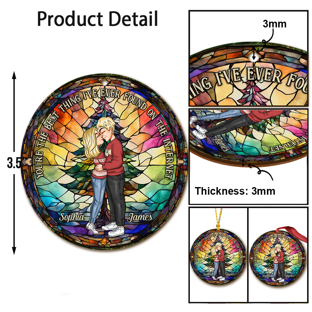 Du bist das Beste, was ich je im Internet gefunden habe – Geschenk für Ehemann, Ehefrau, Freund, Freundin – personalisierter Weihnachtsschmuck