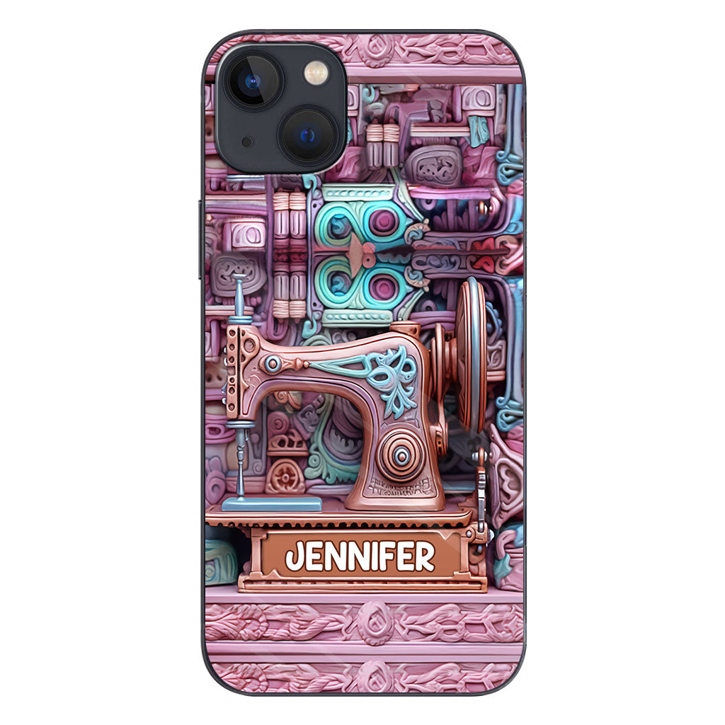 Nähbegeisterung – Personalisierte Handyhülle zum Thema Nähen