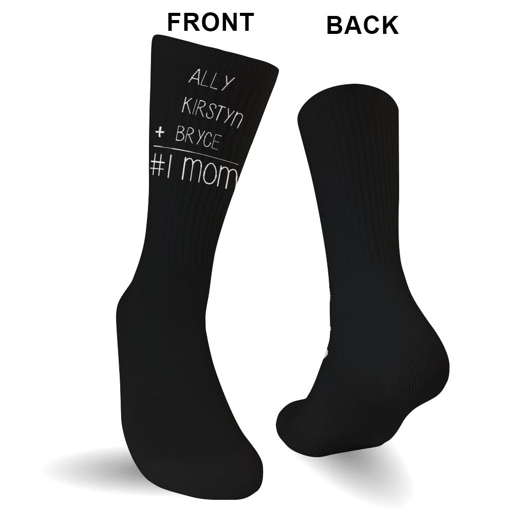 #1 Papa – Geschenk für Papa, Oma, Opa, Mama, Onkel, Tante – Personalisierte Socken