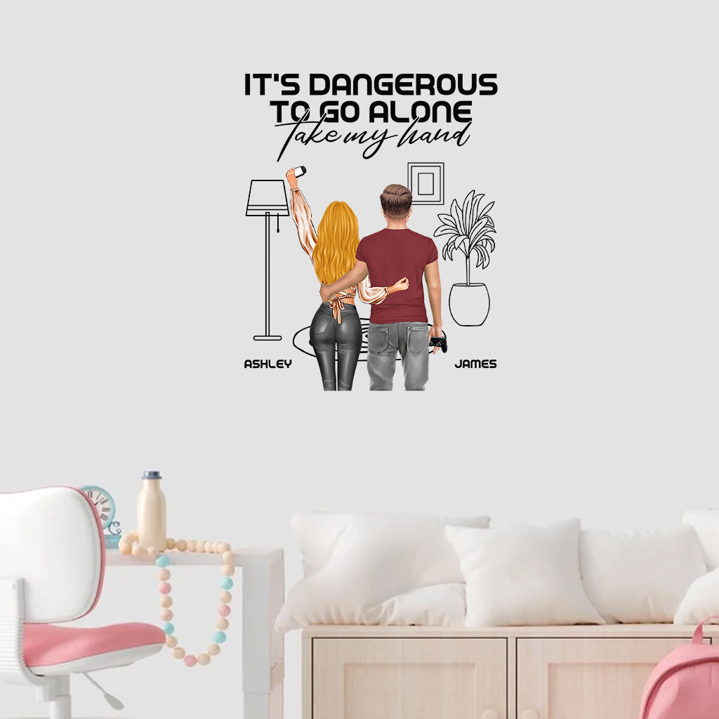 Gemeinsam spielende Paare bleiben zusammen – Personalisierter Videospiel-Aufkleber