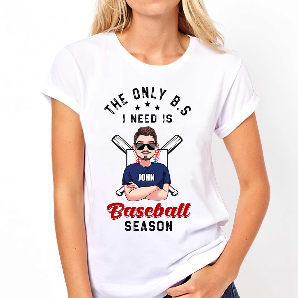 Das einzige BS, das ich brauche – personalisiertes Baseball-T-Shirt und Hoodie