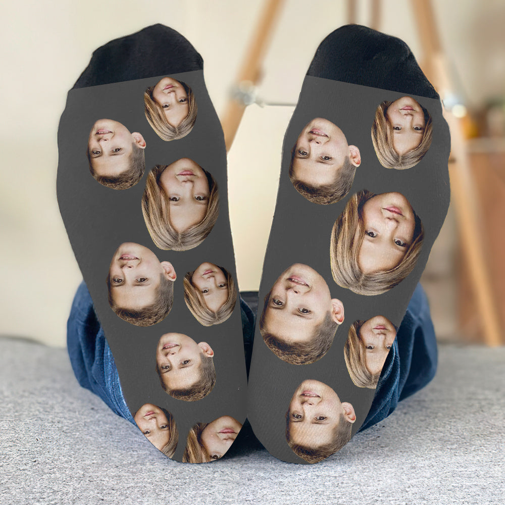 Custom Face - Personalized Sibling Socks