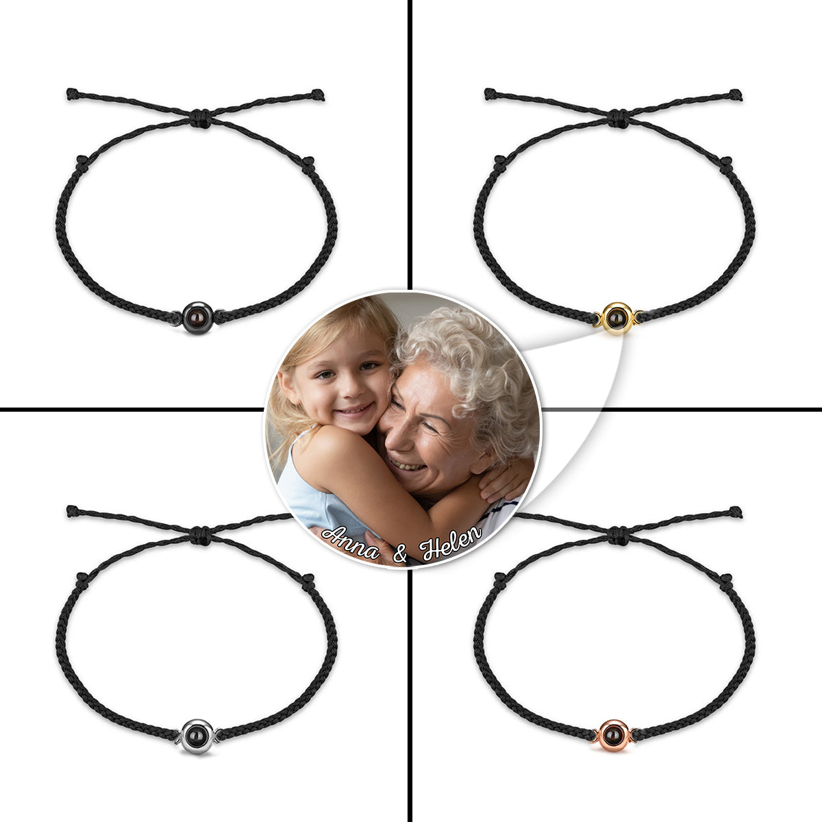 Meine Enkelkinder – Geschenk für Oma – Personalisiertes Projektionsarmband