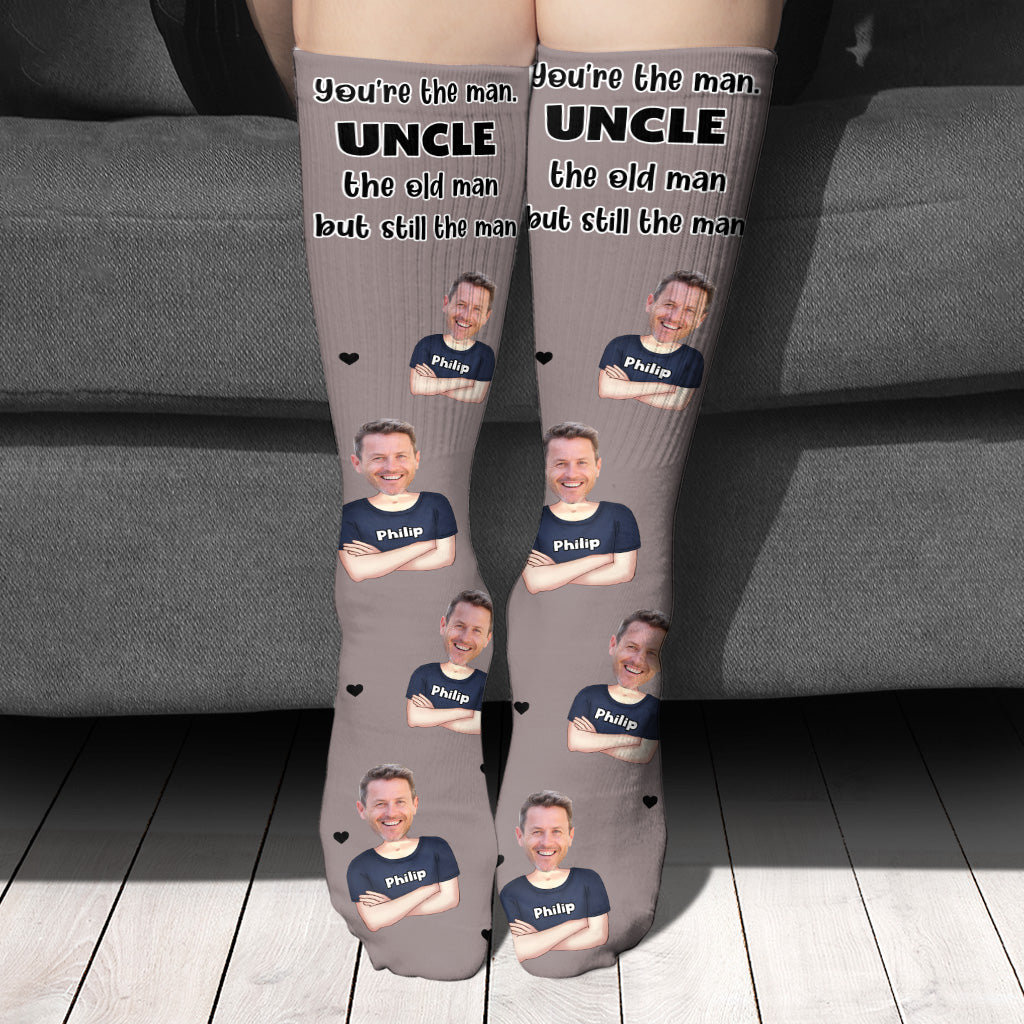 Du bist der Beste! – Geschenk für Papa, Opa, Onkel, Ehemann – Personalisierte Socken