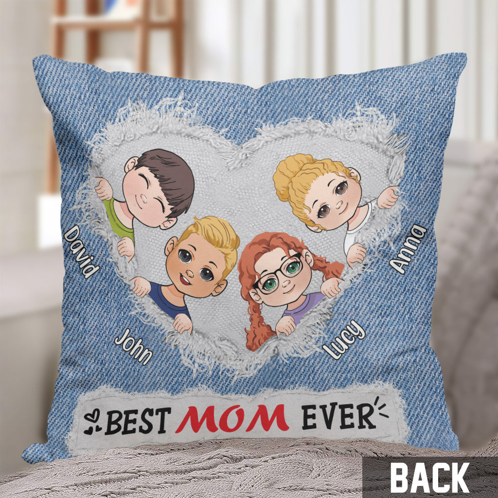 Beste Mama aller Zeiten – Personalisiertes Mutterkissen