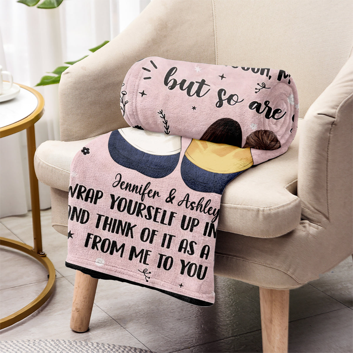 Das Leben ist hart – personalisierte Geschwisterdecke