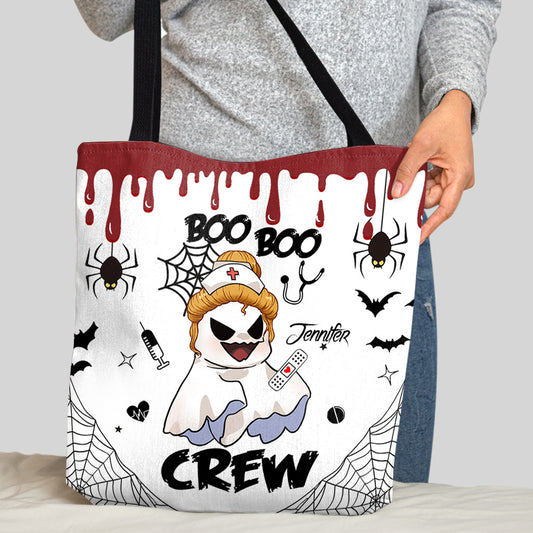Boo Boo Crew - Personalized Nurse Tote Bag