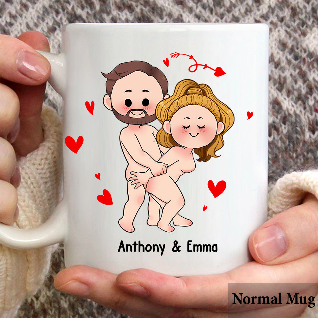 Ich will nur, dass du glücklich bist – Geschenkidee für Paare (Ehemann, Ehefrau, Freund, Freundin) – Personalisierte Tasse