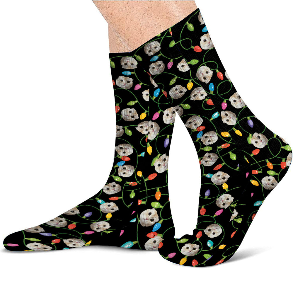 Frohe Weihnachten – personalisierte Katzensocken
