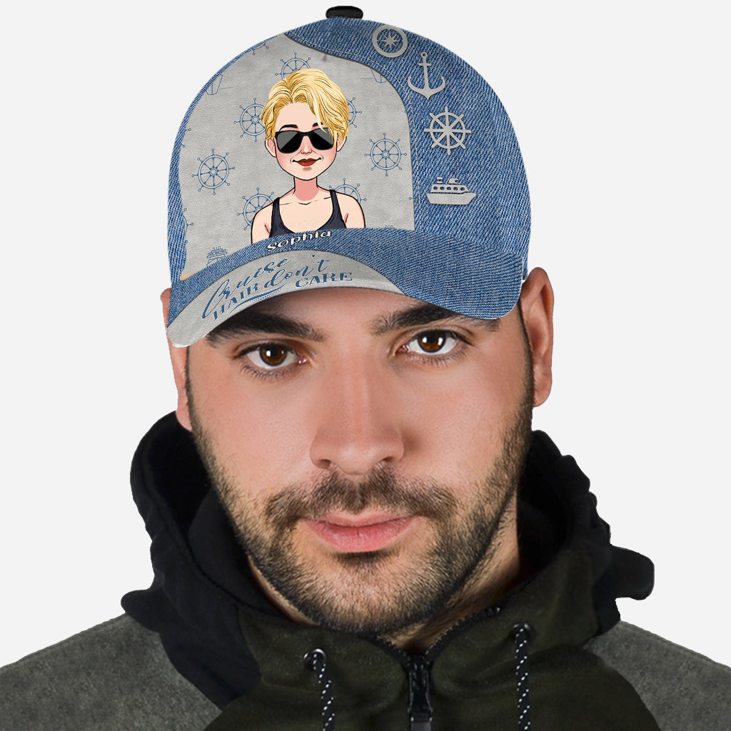 Cruise Hair Don't Care - Personalisierte klassische Kreuzfahrtkappe