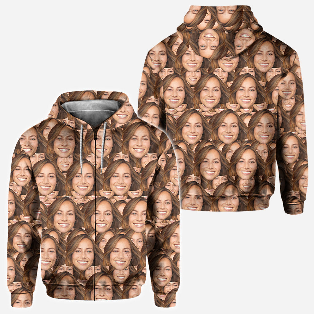 Individuelles Gesichtsmuster – Personalisiertes Komplett-Shirt