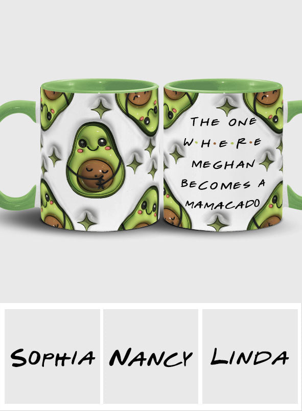 Mamacado - Personalized Pregnancy Accent Mug