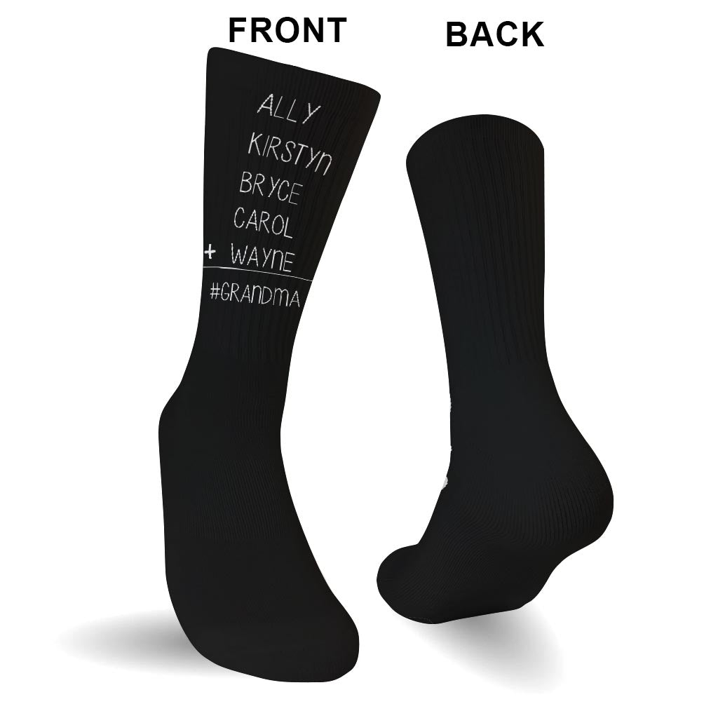 #1 Papa – Geschenk für Papa, Oma, Opa, Mama, Onkel, Tante – Personalisierte Socken