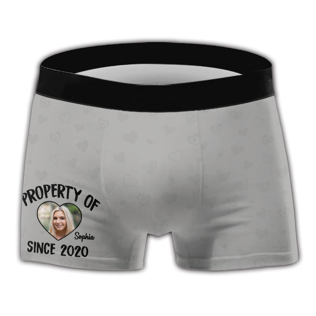 Property - Personalized Couple Men's Boxer Briefs