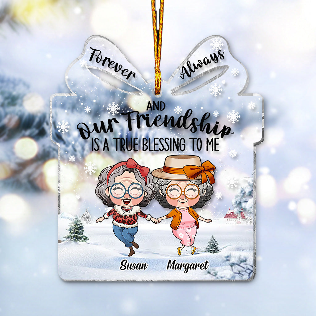 Für immer zusammen – Geschenk für Freunde – Personalisierter transparenter Schmuck