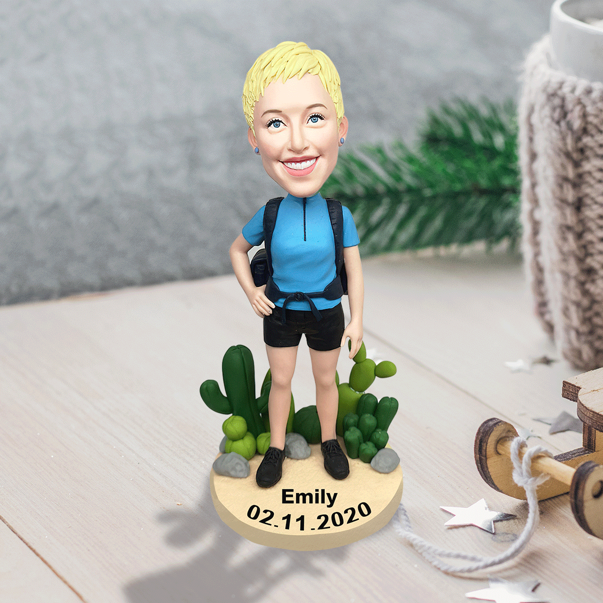 Hiking Society – Personalisierte Wander-Wackelkopffigur