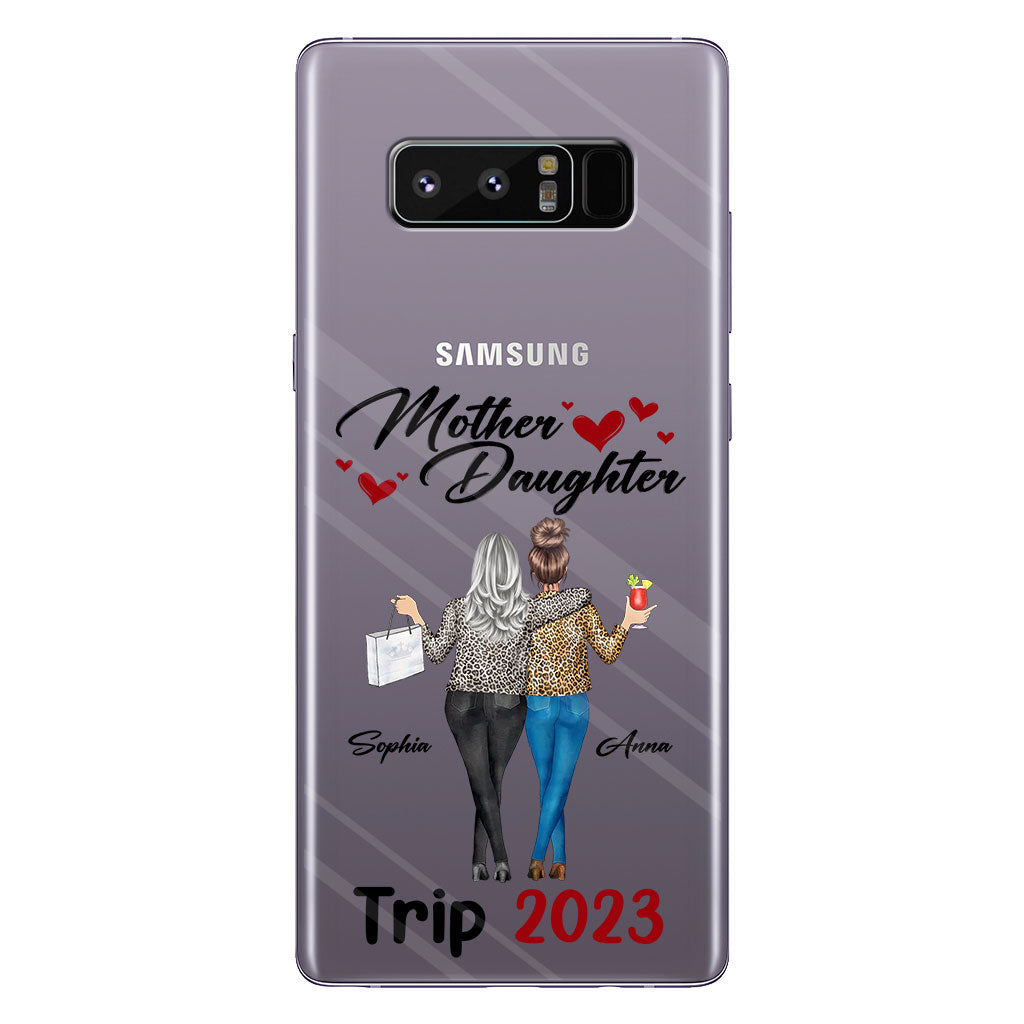 Liebe Pferde – Personalisierte transparente Handyhülle für Mütter