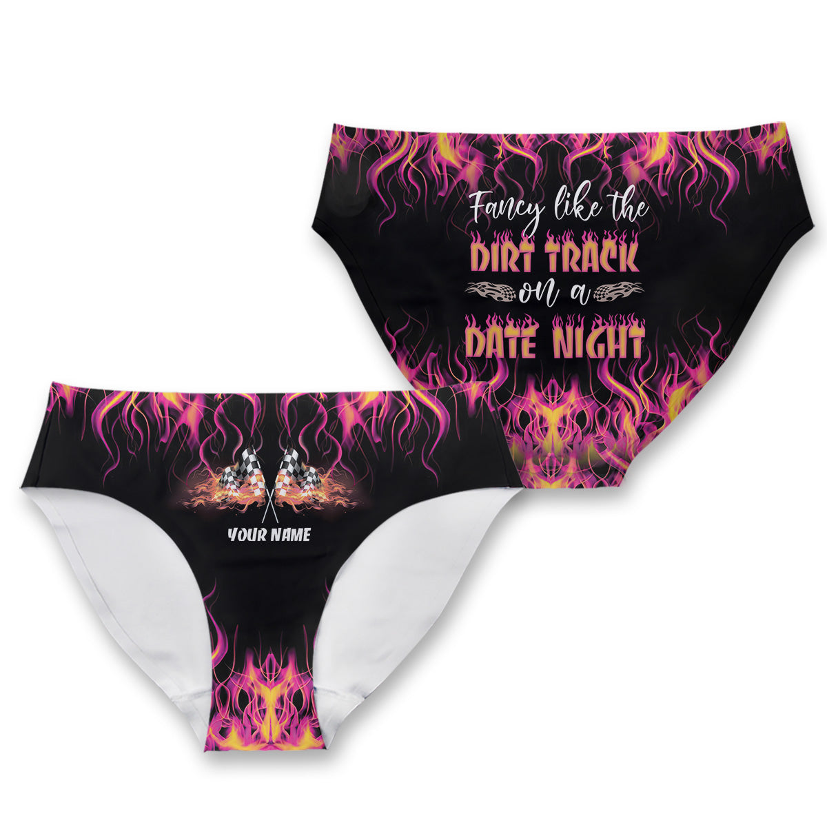 Fancy Like The Dirt Track - Personalized Racing Women's Briefs