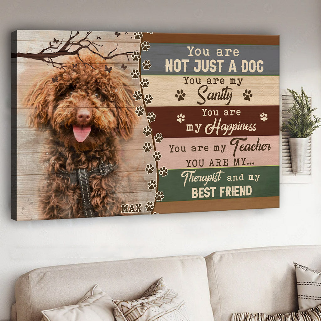 Beste Freunde – Personalisierte Hundeleinwand und Poster