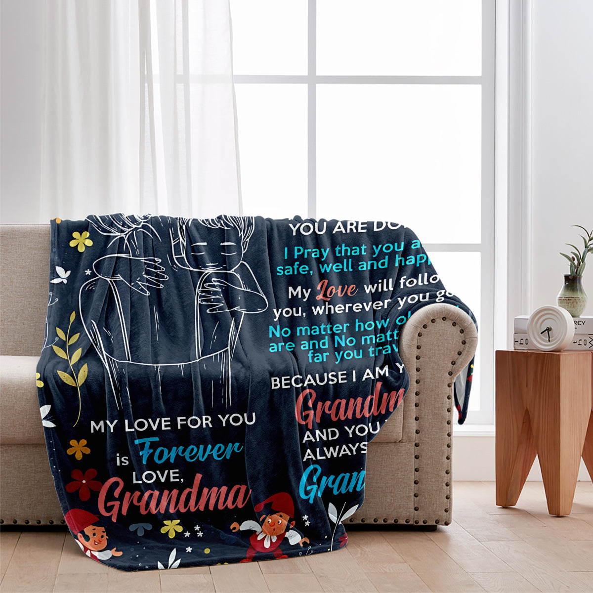 Du wirst immer mein Enkel sein – Personalisierte Oma-Decke